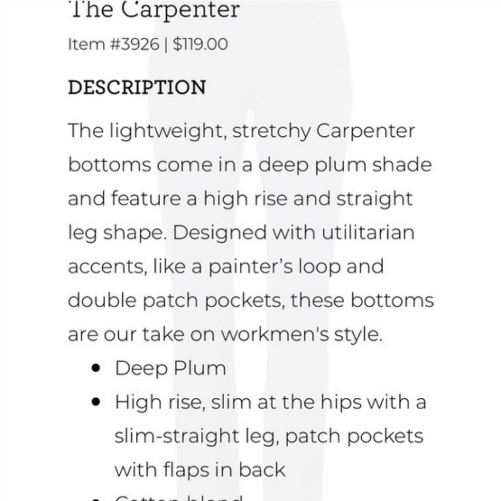 CAbi Carpenter Pants - Picture 10 of 14